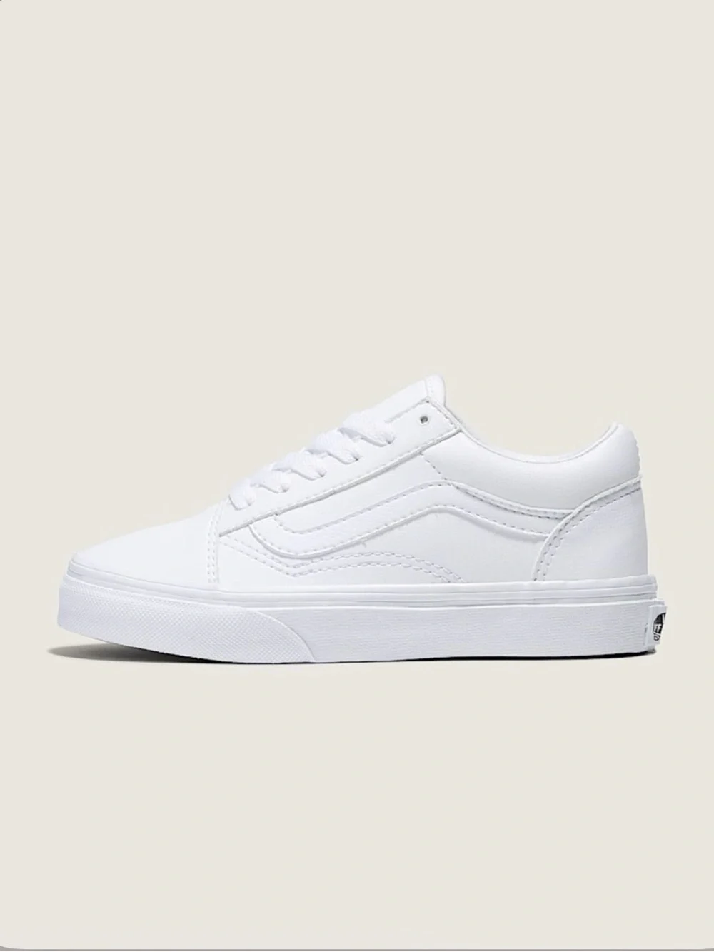 NIB VANS Old Skool Leather Truewhite W 6.5 / M 5